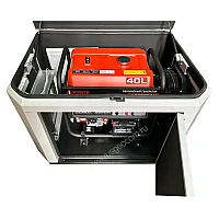 Генератор A-iPower A6000EAX в тихом зимнем кожухе 1200 RAL 7035