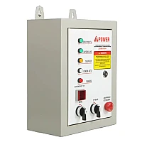 Генератор A-iPower A6000EAX в супертихом зимнем кожухе 1400SS RAL 7024 + блок автозапуска A-iPower 230 В, 50 А