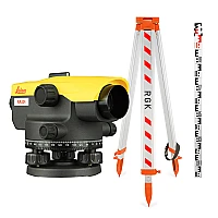 Комплект оптический нивелир Leica NA 324 штатив рейка - 3 в 1 с поверкой